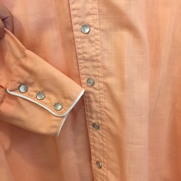 Vintage Peach Western Shirt - Picture 4 of 8
